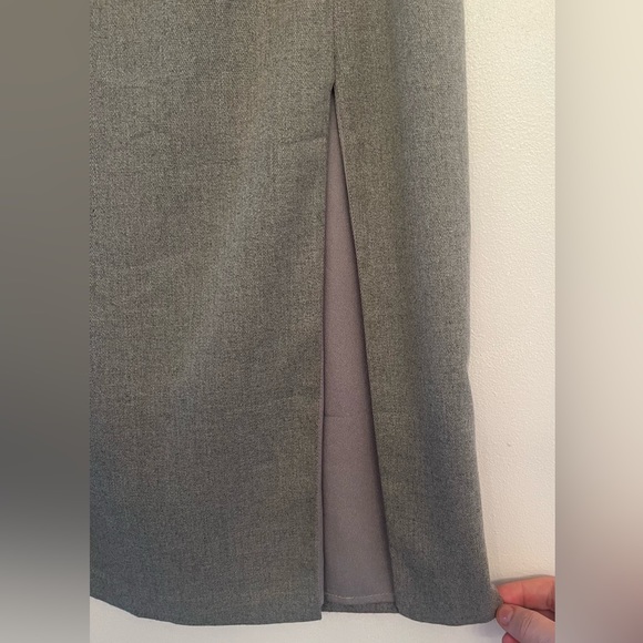 Vivian Chan Skirt Slit Midi in Gray size XS - Picture 7 of 8